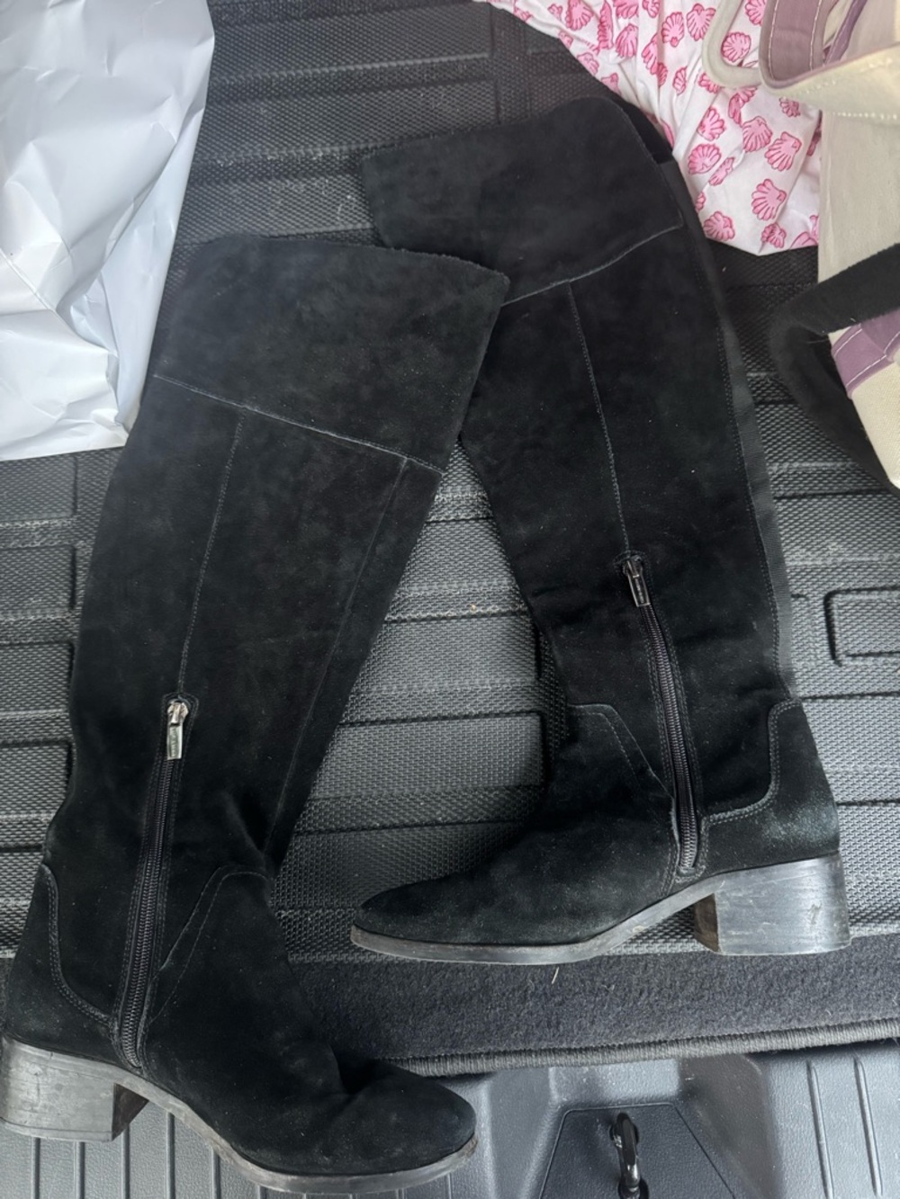 Vince Camuto Black Over-the-Knee Suede Boots